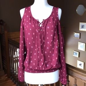 Maurices open shoulder blouse